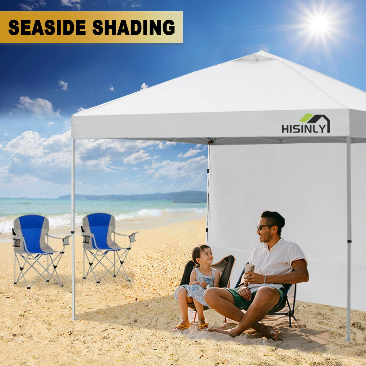 Hisinly easy-fold storage panel stores flat for transport.