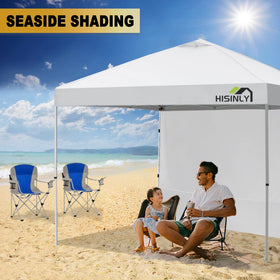 Hisinly easy-fold storage panel stores flat for transport.