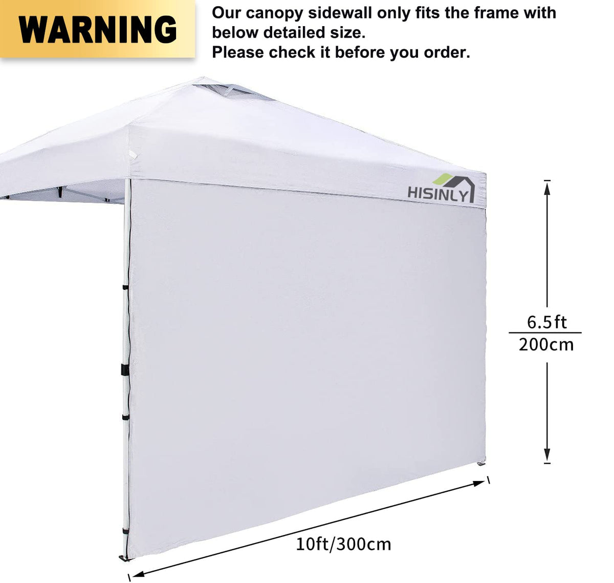 Hisinly oxford cloth sidewall waterproof helps protect gear during rain.