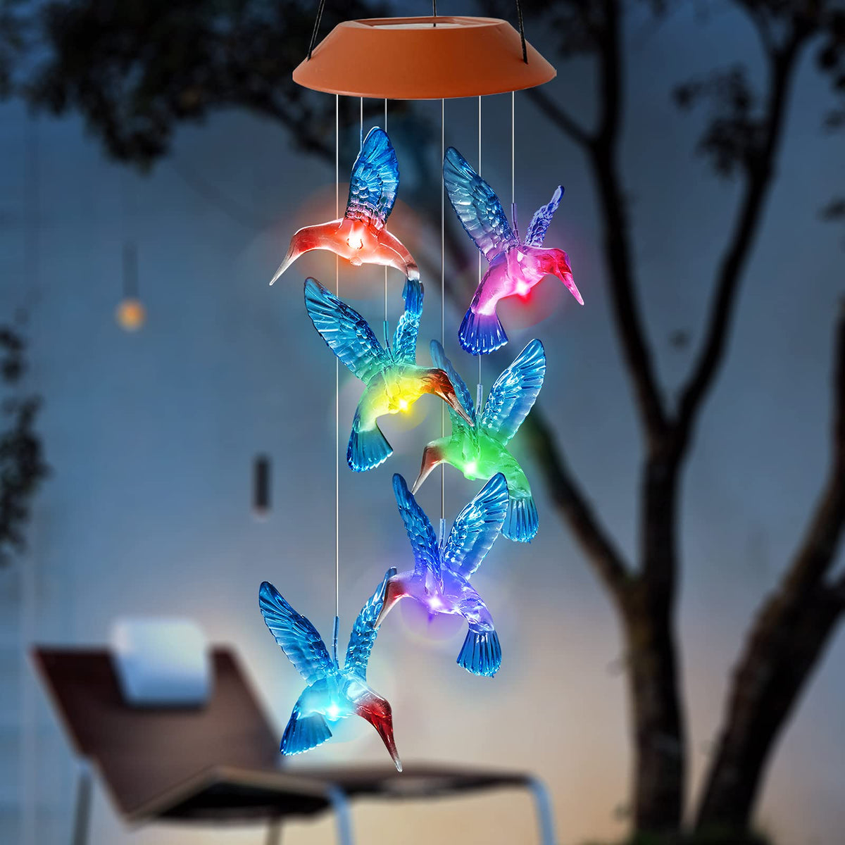 HiSolar gift idea solar light chimes add charm to home