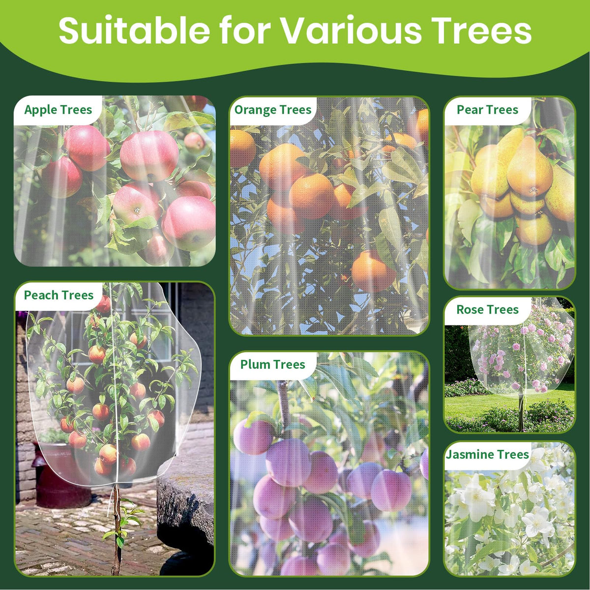Histely year-round garden protection netting for indoor or outdoor use.