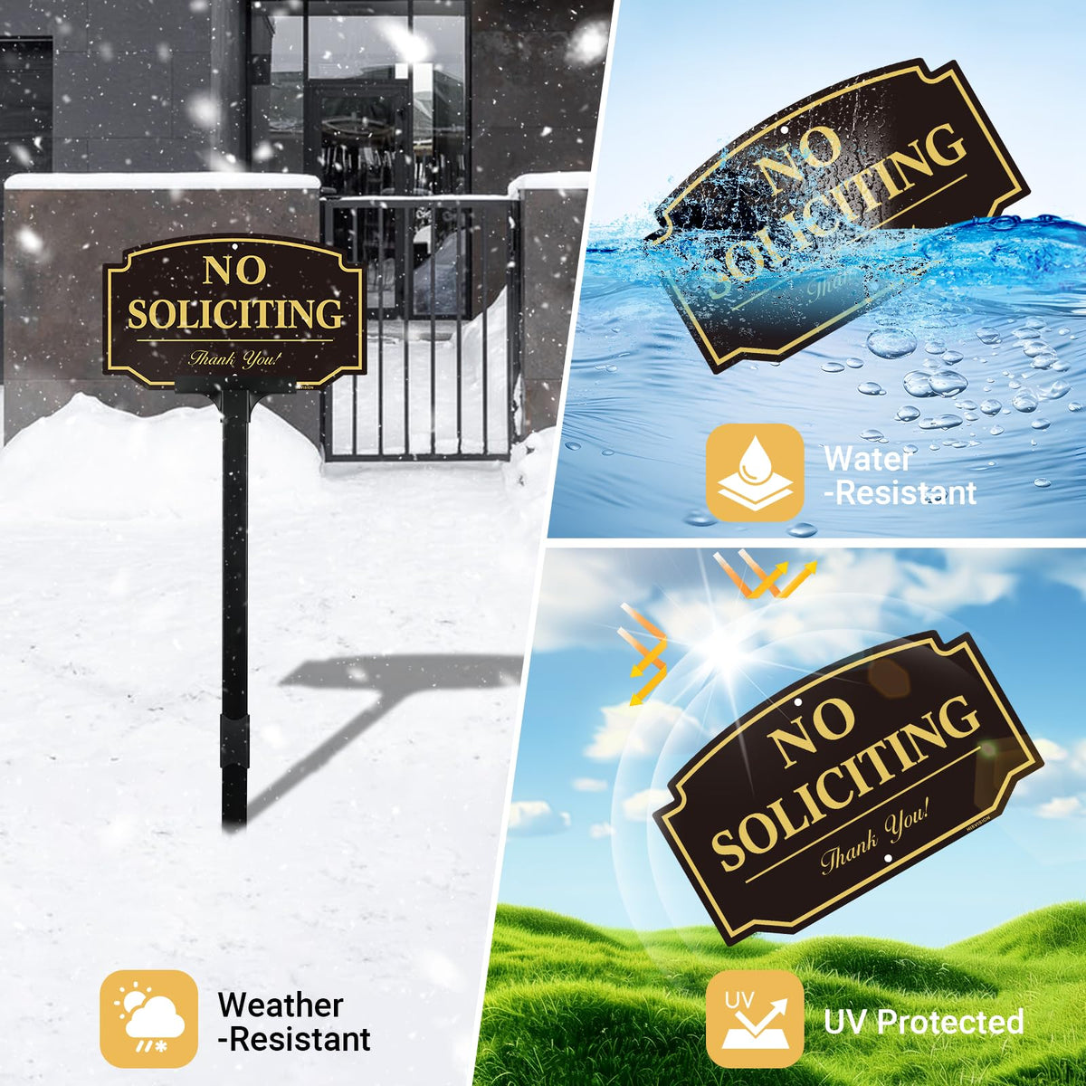 HISVISION UV-coated surface preserves legibility under sun and rain