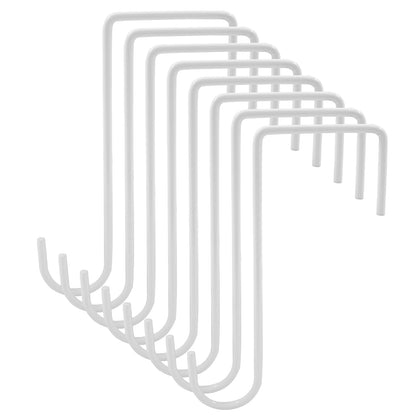 Hitefu 8-piece fence hooks mounted on vinyl fence, sturdy and easy to hang