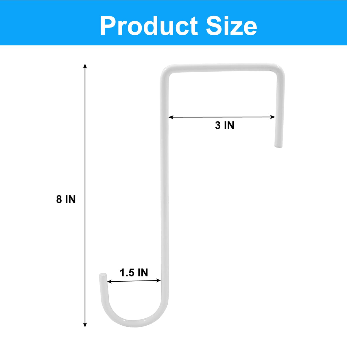 Hitefu bird feeder hook securely suspends feeders along the fence