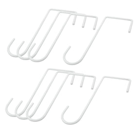Hitefu white powder-coated steel fence hook, weather-resistant outdoor solution