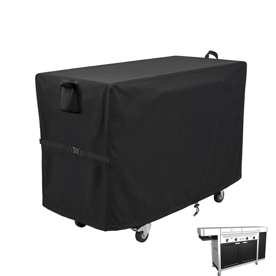 Hiticover grill cover protects Charbroil Medallion Vista 4-burner from weather