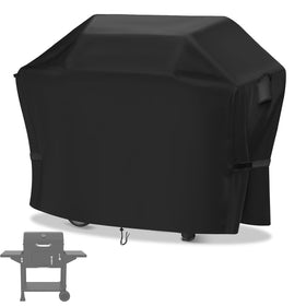 Hiticover grill cover on Nexgrill 24-inch, protecting from rain and sun.