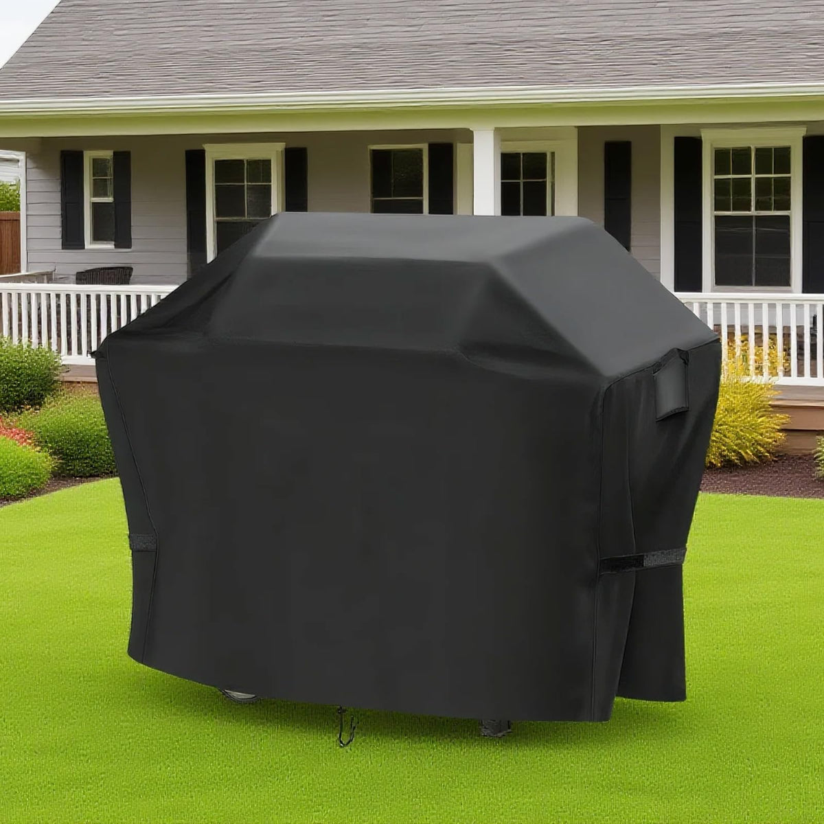 Hiticover protection on outdoor grills helps reduce grime between uses.