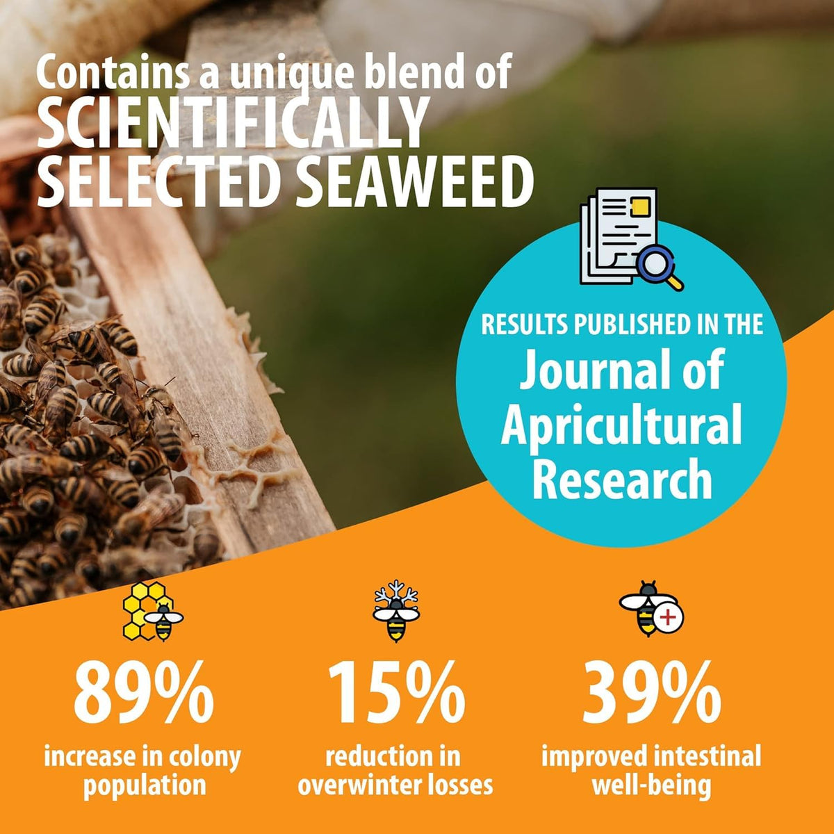 HIVE ALIVE Irish seaweed extracts boost immune function and gut health.