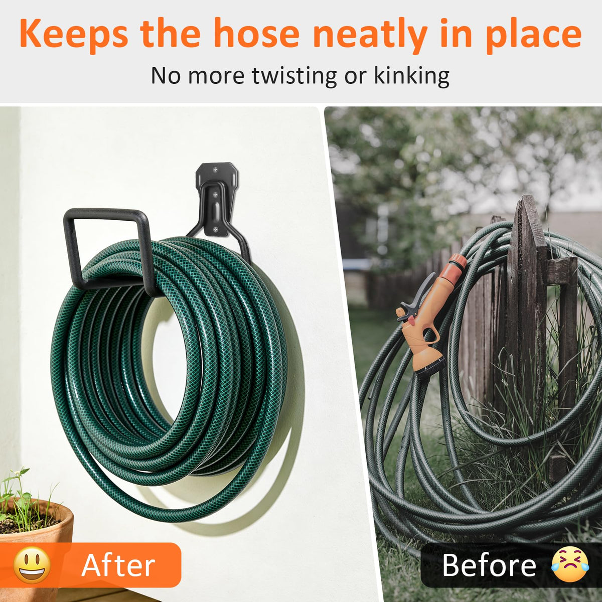 Hivenlly PVC-front anti-slip design protects hoses and resists wear.