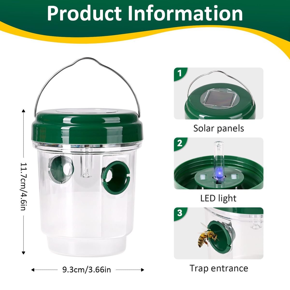 Detachable design allows quick cleaning and emptying after use.