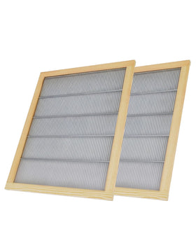 HiveSweet wooden bound queen excluder two-piece set for durable hive separation.