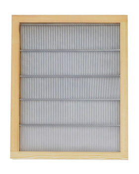 HiveSweet wooden frame with metal middle provides strong excluder.