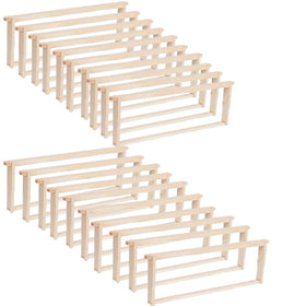 HiveSweet deep Langstroth frame 20-pack inspection-ready with beeswax finish