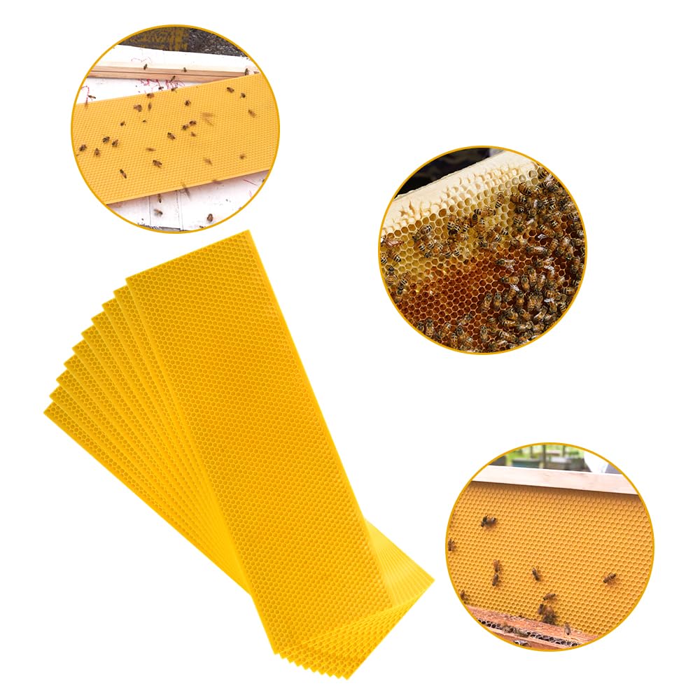 HiveSweet medium foundation sheets promote steady brood development in frames.