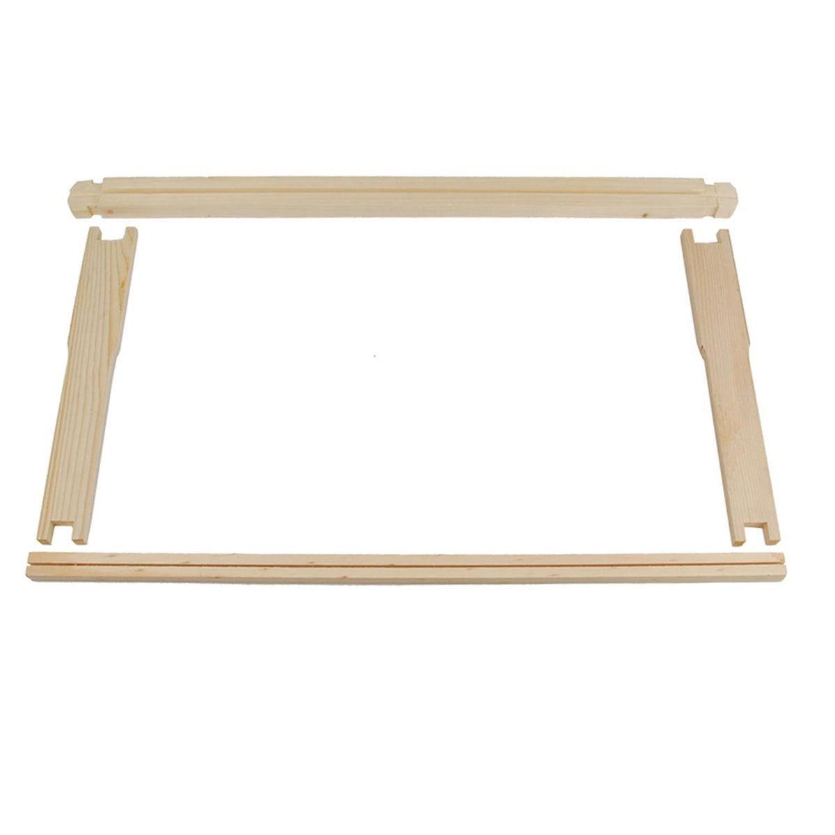 HiveSweet natural beeswax finish on a deep frame for hive aesthetics