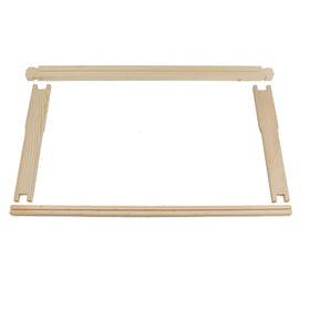 HiveSweet natural beeswax finish on a deep frame for hive aesthetics