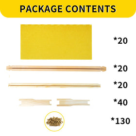 HiveSweet unassembled frames pack for flexible hive configuration.