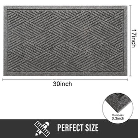 HIYARD easy-clean rug can be hose-rinsed after muddy days