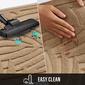 HIYARD mat easy-clean surface can be vacuumed or hose rinsed