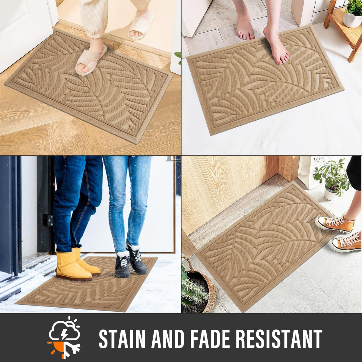 HIYARD low-profile 0.3-inch mat clears door gaps and entryways