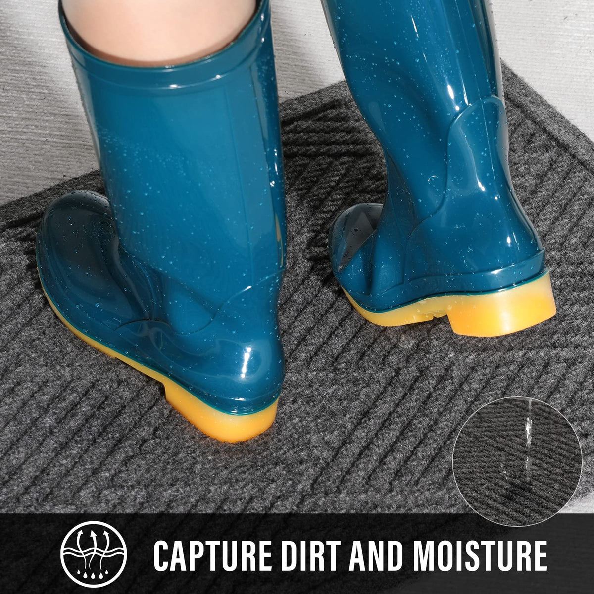 HIYARD non-slip backing keeps entryways safe and stable