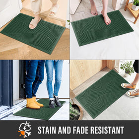 HIYARD low-profile doormat fits under doors without jamming.