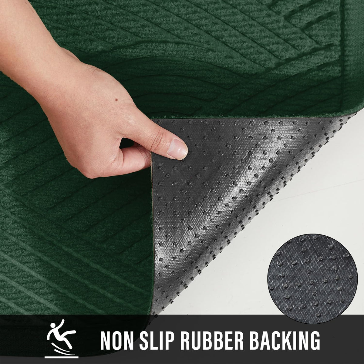 HIYARD stain and fade resistant mat maintains color in all weather.