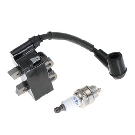 Hiyeve spark plug and coil pack for Ryobi 25cc trimmers—easy installation.