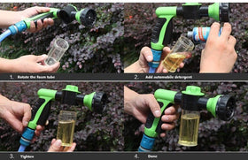 Hjkiopc easy-connect design for a quick, leak-minimized hose setup.