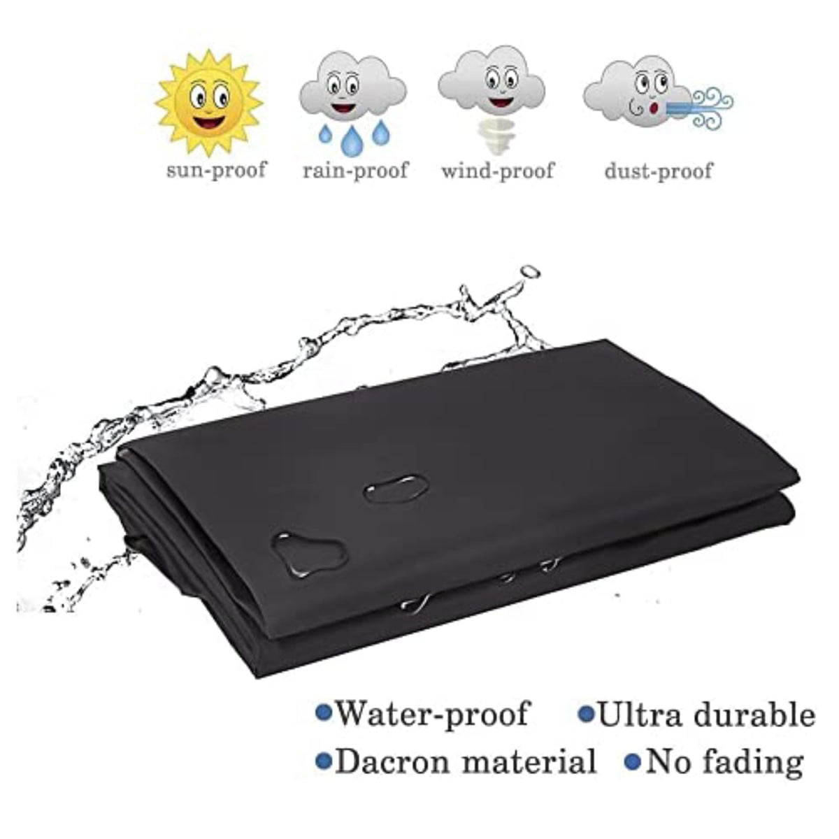 HJTPOWER grill cover dimensions 67-inch length for fit reference