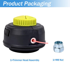 YHJDC easy-installation-m8-nut demonstrates fast installation for straight-shaft trimmers.