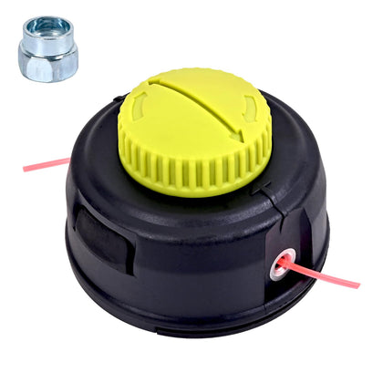 YHJDC T35 trimmer head close-up showing sturdy build for durable lawn edging.