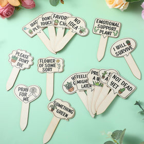 HJZHII gift-ready markers brighten plant gifts.