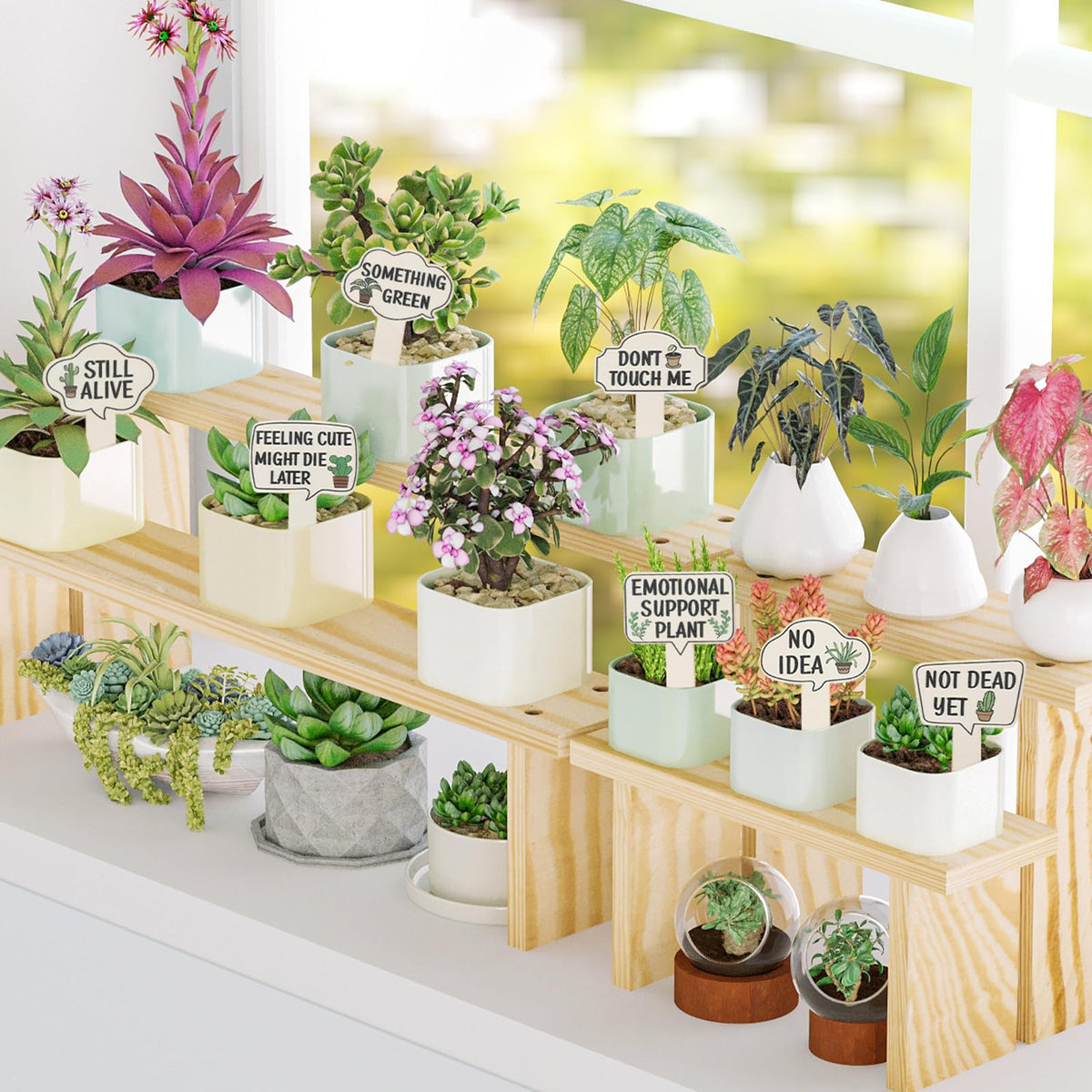 HJZHII rustic markers fit most pots and planters.