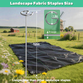 HKKZYT galvanized landscape pins resist rust in harsh weather