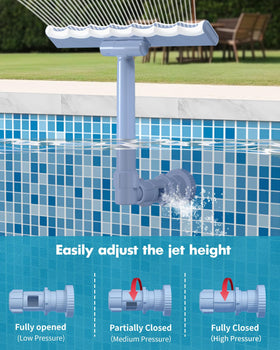 HKQ pool fountain pump guidance helps choose the right horsepower for best spray