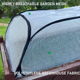 Hkvoxim Garden Rows Cover durable mesh provides breathability for healthy growth.