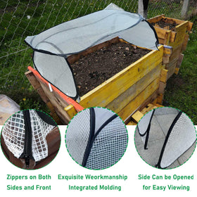 Hkvoxim Garden Rows Cover folded design stores compactly when not in use.