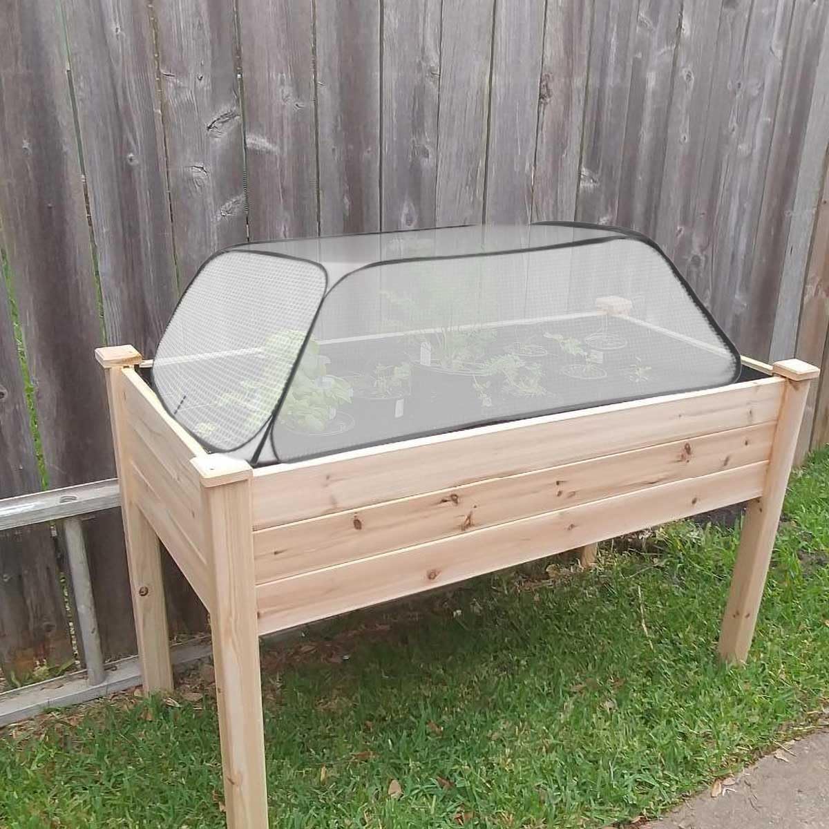 Hkvoxim Garden Rows Cover quick install no tools required and easy access.
