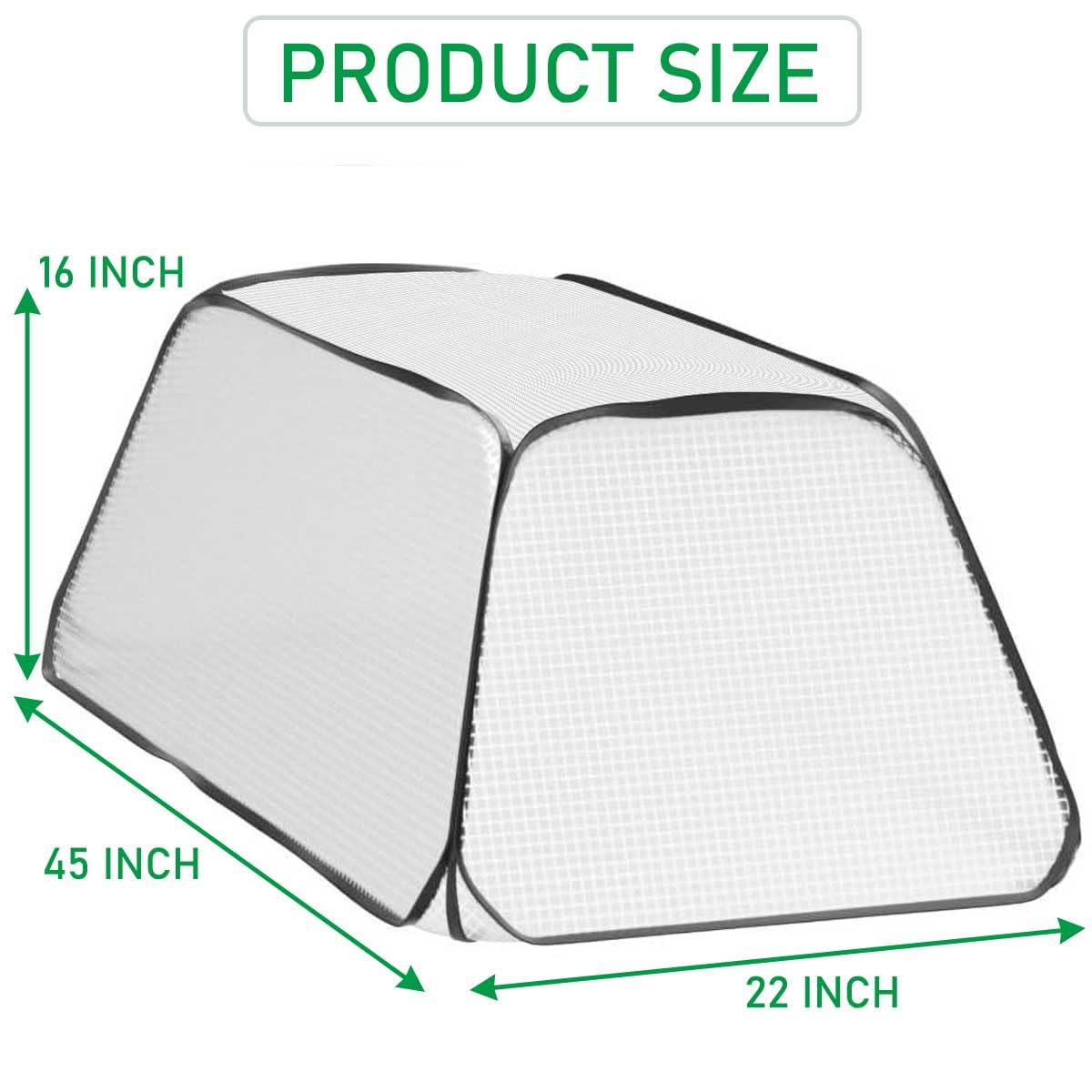 Hkvoxim Garden Rows Cover side zipper enables easy planting and inspection.