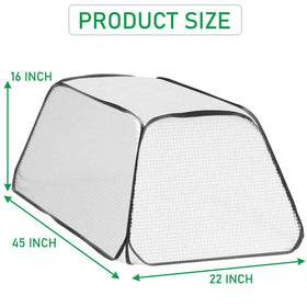 Hkvoxim Garden Rows Cover side zipper enables easy planting and inspection.