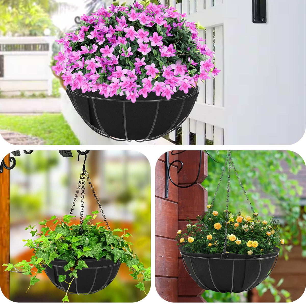 HKZ black liner color provides a clean, modern look for planters.