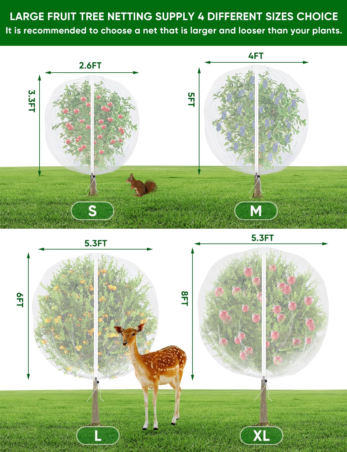 HKZ blueberry bush netting covers shrubs enabling airflow and sunlight