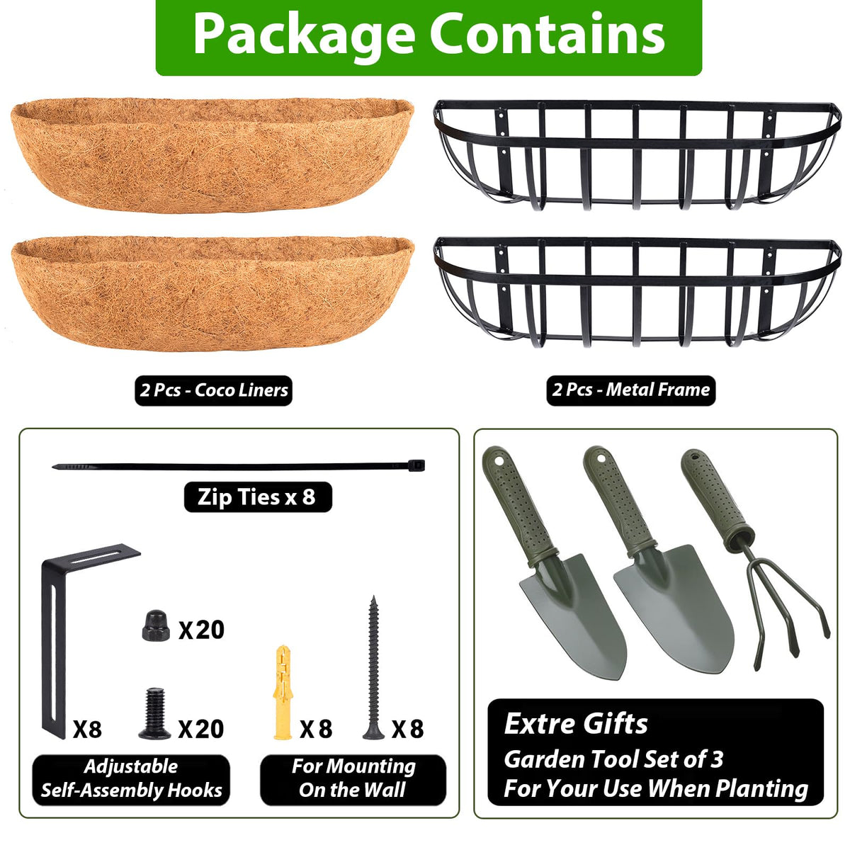 HKZ Coco-liner close-up highlights natural coconut fiber and nutrient release.