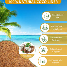 Durable HKZ liner with tight weave supports soil and plants.