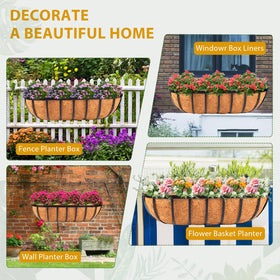 HKZ liner in railing planter use demonstrates versatile garden decoration.