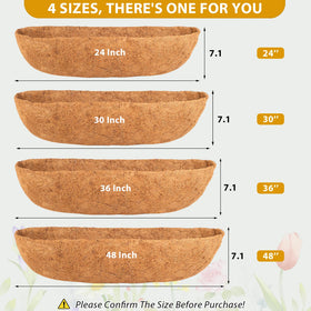 Soaked HKZ coconut liner demonstrates flexible fit for containers.