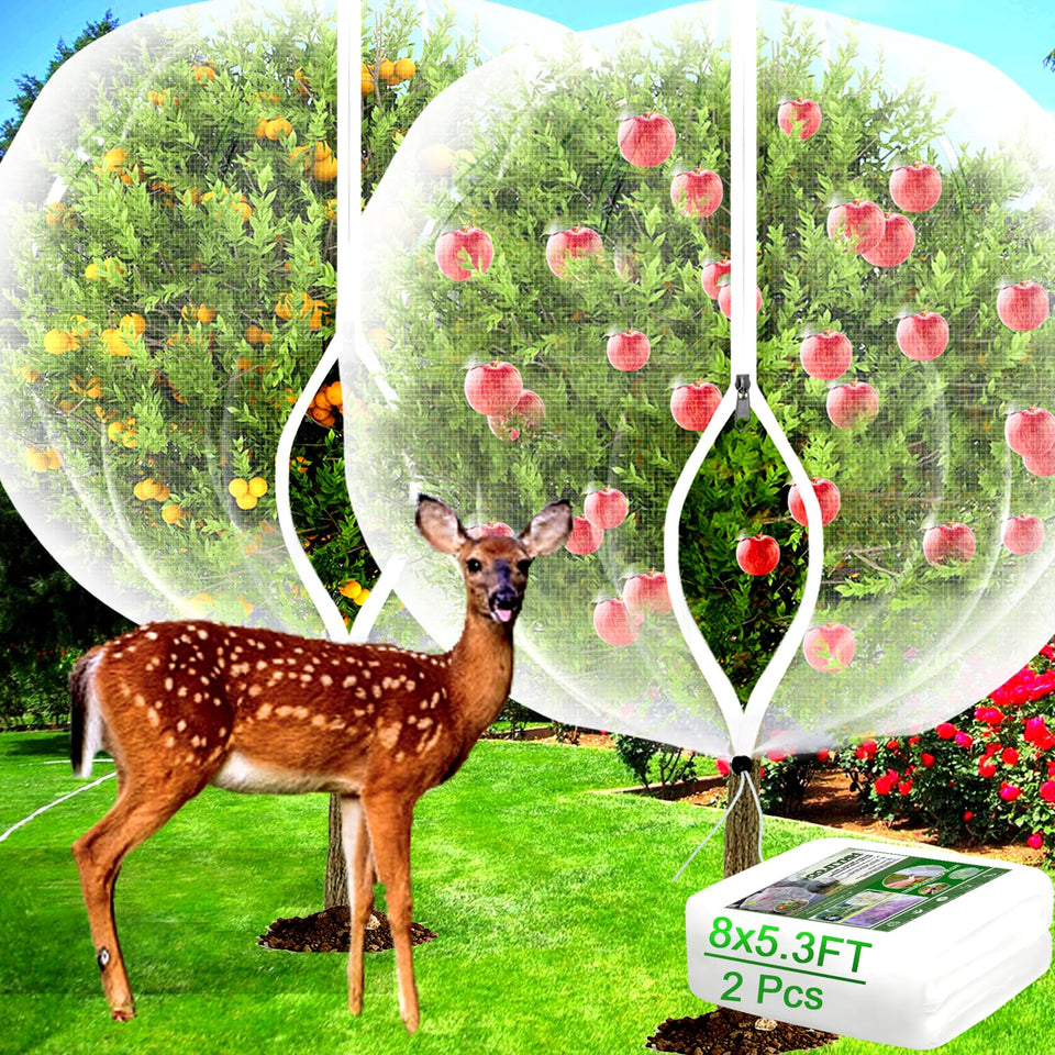 HKZ fruit tree netting with zipper covers plants for easy fruit picking