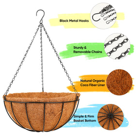 HKZ 10-inch outdoor planter shows weather-resistant coating for long-lasting use.